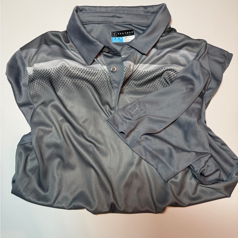 PGA Tour Gray Polo Shirt